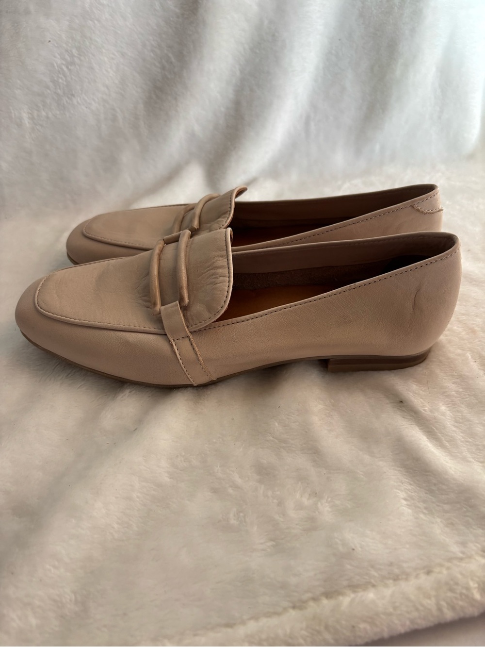 Miz Mooz Ziya Leather Loafer cream taupe size 39EU 8.5-9US